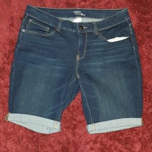 Time & True Denim Bermuda Jean Shorts